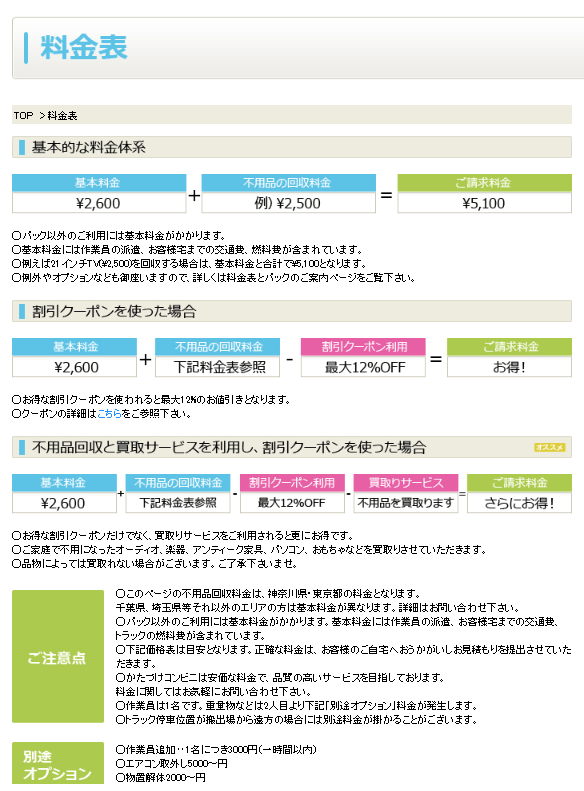 かたづけコンビニ の口コミ評価と評判 不用品回収業者を調査