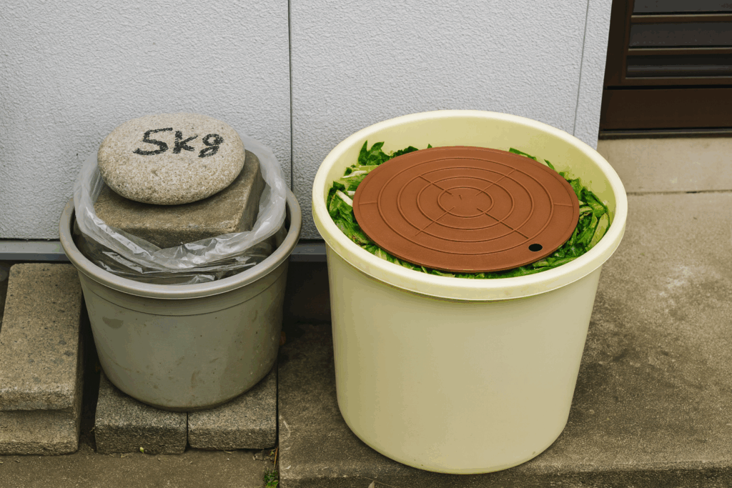 プラスチック製漬物石の処分方法